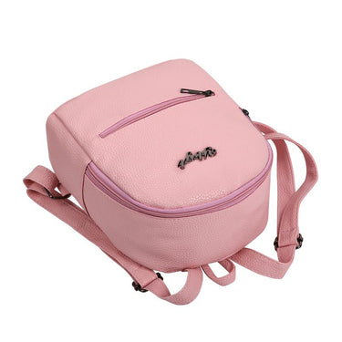 Casual Preppy Style Synthetic Leather Ladies Small Packet Rucksacks Bags - SolaceConnect.com