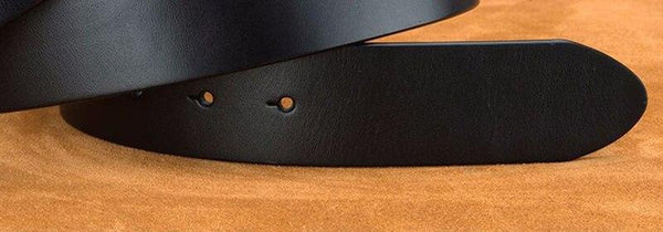Men's 100% Full Pure Cow Genuine Leather Pin & Smooth Styles Belts for Men 38mm Width Without - SolaceConnect.com