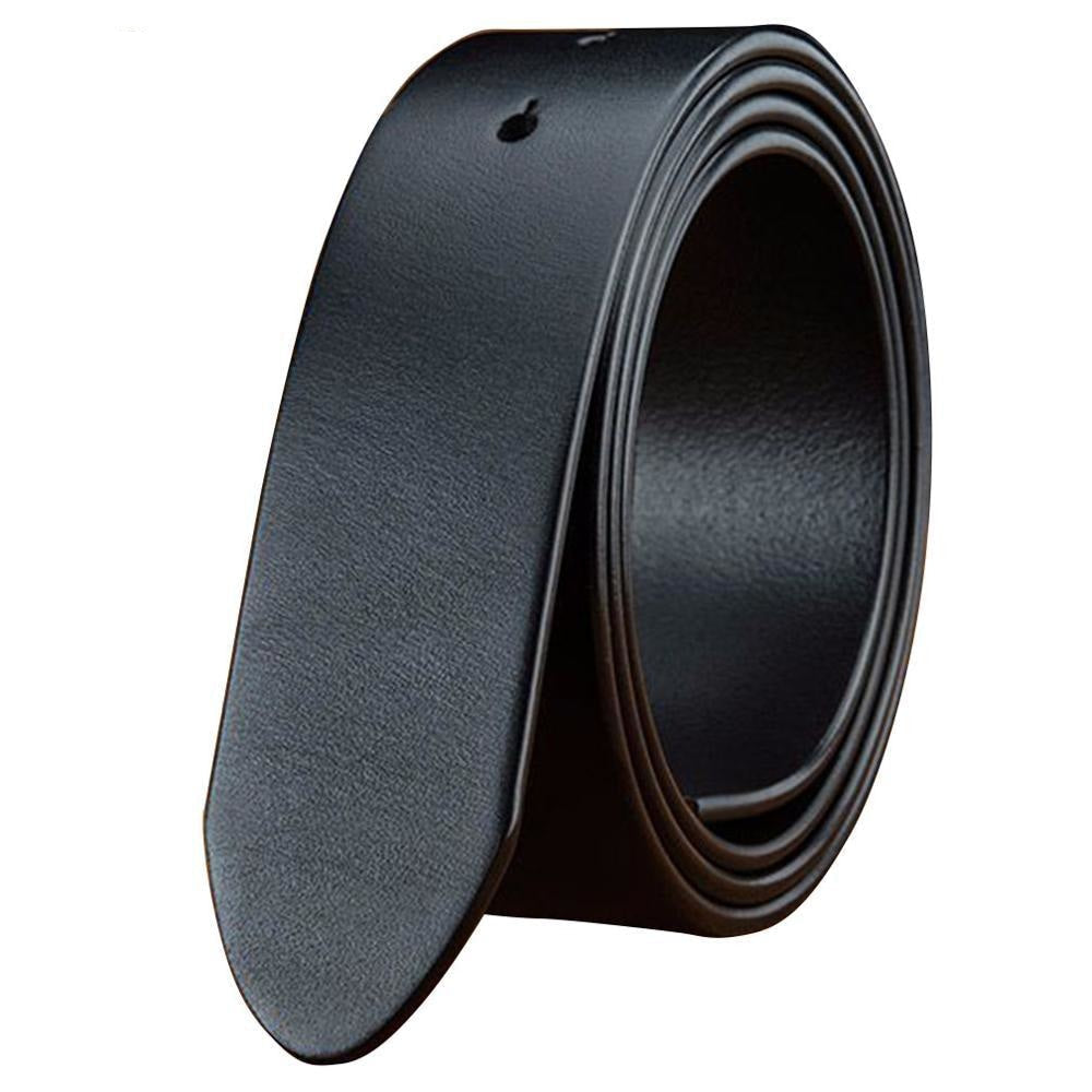 Casual Smooth Styles Men's 38mm Width Genuine Leather Belt without Buckle  -  GeraldBlack.com