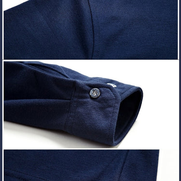 Casual Solid Fitness Long Sleeve Polo Shirt Men Poloshirt Jersey Pocket Shirts Dress Fashions 90351  -  GeraldBlack.com