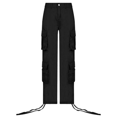 Casual Streetwear Vintage Style Multi Pockets Baggy Cargo Pants for Women  -  GeraldBlack.com
