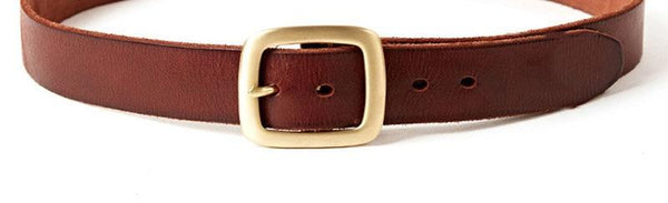Solid 100% Mens Genuine Leather Belts with Brass Pin Buckle Metal Accessories for Men Wide Jeans - SolaceConnect.com