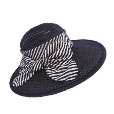 Casual Style Summer Fashion Women's Handmade Straw Bowtie Sun Hat - SolaceConnect.com