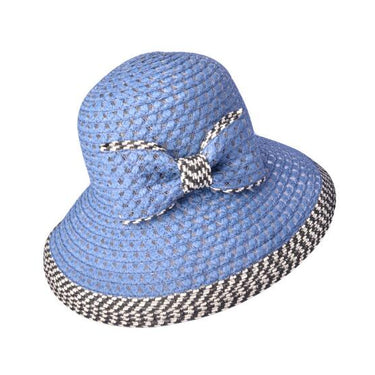 Casual Style Summer Fashion Women's Handmade Straw Bowtie Sun Hat - SolaceConnect.com