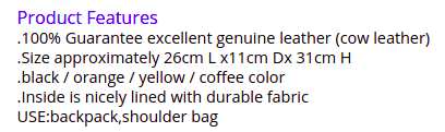 Coffee Yellow Orange Black Genuine Leather Women's Backpack Cowhide Girl Female Shoulder Bags Lady - SolaceConnect.com