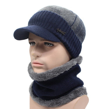 Casual Style Wool Scarf Balaclava Winter Beanie Hats for Men Women  -  GeraldBlack.com