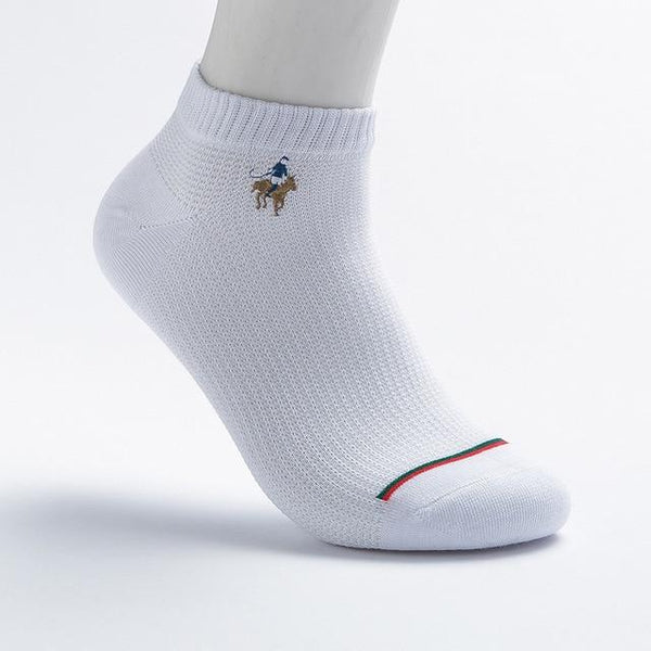Casual Summer Fashion Cotton Black White Gray Ankle Socks for Men - SolaceConnect.com