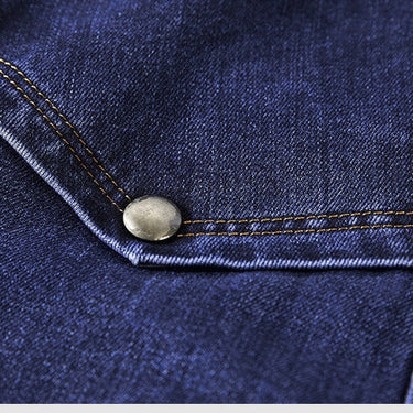 Casual Three-Button Slim Single Breasted Denim Pocket Blazer for Men  -  GeraldBlack.com