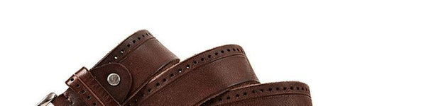 Unique Designer Retro Pin Buckles Men 100% Pure Genuine Leather Belts Male Casual Styles Jeans - SolaceConnect.com