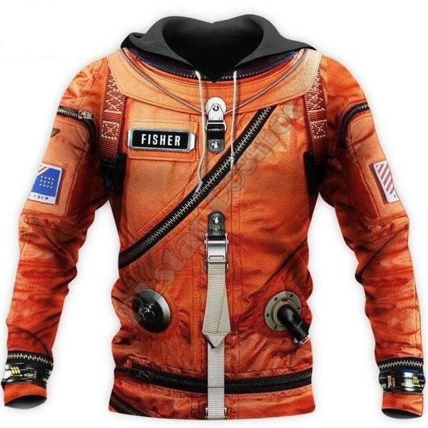 Casual Unisex 3D All Over Printed Pullover Streetwear Space Suit Hoodies - SolaceConnect.com