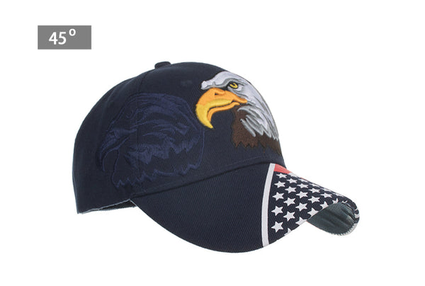 Casual Unisex American Flag Animal Embroidery Sports Outdoor Baseball Cap  -  GeraldBlack.com