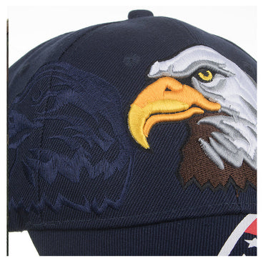 Casual Unisex American Flag Animal Embroidery Sports Outdoor Baseball Cap  -  GeraldBlack.com