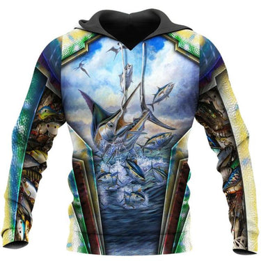 Casual Unisex Fishing Baits 3D All Over Printed Sweatshirt Hoodies - SolaceConnect.com