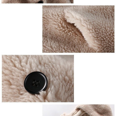 Women's Winter Jacket Hooded Casual Sheep Shearling Coat Female Korean Wool Jackets Women Casaco - SolaceConnect.com