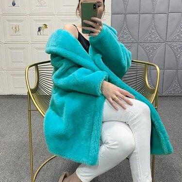 100% Real Sheep Shearling Coat Female Winter Warm Thick Fur Coats Women Wool Jackets Casual Casaco - SolaceConnect.com