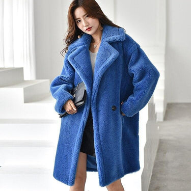 100% Real Sheep Shearling Coat Female Winter Warm Thick Fur Coats Women Wool Jackets Casual Casaco - SolaceConnect.com