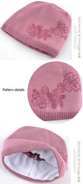 Casual Winter Woolen Warm Casual Beanies Knitted Hats for Woman - SolaceConnect.com