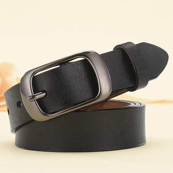 Casual Women's All-match Adjustable Genuine Leather Strap Belts - SolaceConnect.com