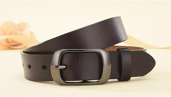 Casual Women's All-match Adjustable Genuine Leather Strap Belts - SolaceConnect.com