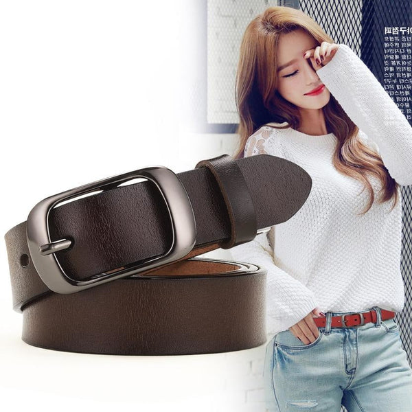 Casual Women's All-match Adjustable Genuine Leather Strap Belts  -  GeraldBlack.com