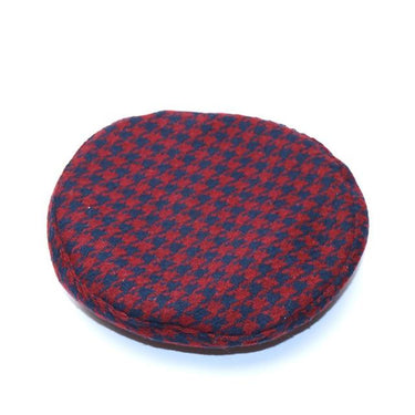 Casual Women's French Style Plaid Houndstooth Pattern Beret Hat - SolaceConnect.com