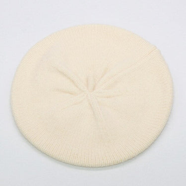 Casual Women's Solid Elastic Dress-Up Pumpkin Crochet Painter Beret Hat - SolaceConnect.com