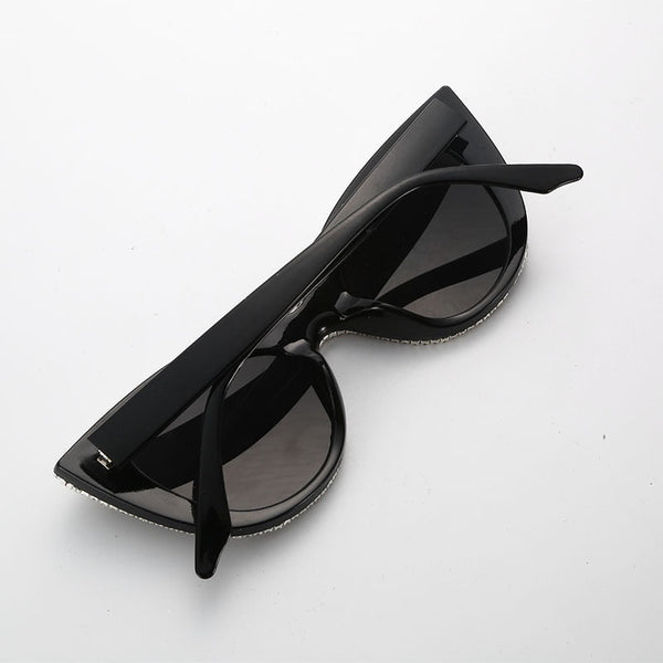 Cat Eye Luxury Sunglasses women UV400 Diamond Sun Glasses Crystal Sunglass Bling Shades Oculos de sol  -  GeraldBlack.com