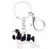 Cavalier King Charles Spaniel Dog Anime Metal Enamel Key Chain Jewelry - SolaceConnect.com