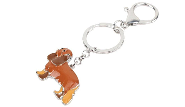 Cavalier King Charles Spaniel Dog Anime Metal Enamel Key Chain Jewelry - SolaceConnect.com