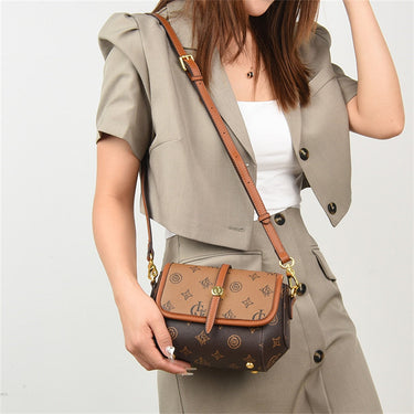 Cell Phone Small Bags Designer Leather Luxury Shoulder Croosbody Bags for Women Old Flower Purses  -  GeraldBlack.com