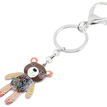 Charms Little Bear Animal Enamel Unisex Keychain for Gift Handbag Car<br> - SolaceConnect.com