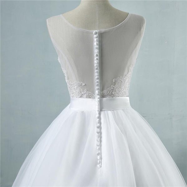 Chiffon Bohemian Beach Beaded Empire Gown Bridal Wedding Dress - SolaceConnect.com