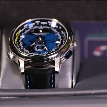 Chinese Air Force Watch Men Pilot Automatic Mechanical Military 45mm Multiple Time Zone 5ATM  -  GeraldBlack.com
