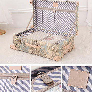 Chinese painting 2PCS/SET trolley suitcase fashion style travel rolling luggage spinner suitcase  -  GeraldBlack.com