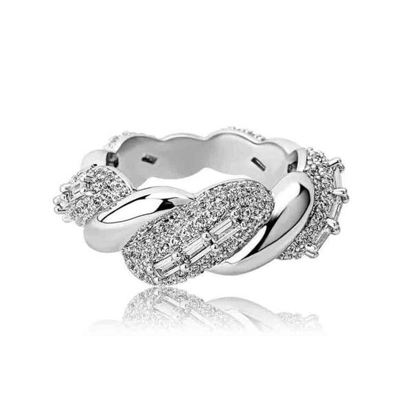 Classic Baguette Iced Out Cubic Zirconia Party Gift Ring for Men  -  GeraldBlack.com