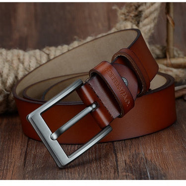 Classic Fashion Cow Genuine Leather Luxury Strap Belts for Men  -  GeraldBlack.com
