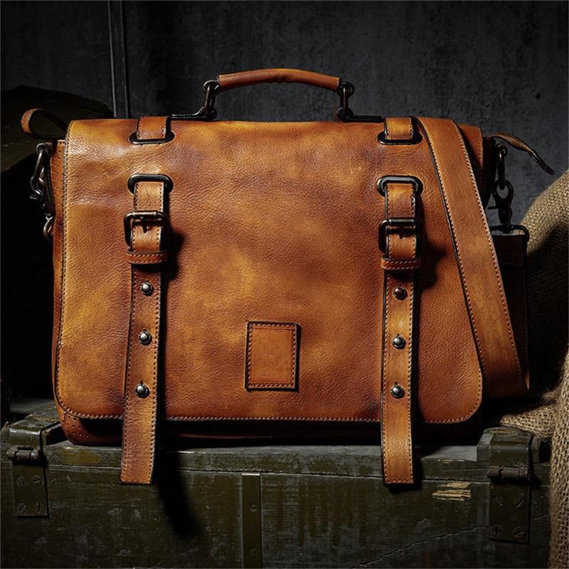 Classic Luxury Men's Cow Leather Large Capacity Travel Bags  -  GeraldBlack.com