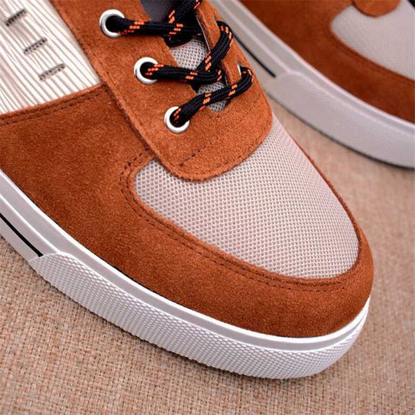 Classic Men Sneakers Round Toe Lace-Up Zapatillas Hombre Mixed Colors Trainers Shoes Cozy Runway Gym Shoes  -  GeraldBlack.com