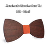 Classic Novelty Adjustable Satin Wooden Bowtie Necktie for Wedding Party - SolaceConnect.com