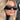 Classic Rivet Square PC Frame Cat Eye Sunglasses for Women  -  GeraldBlack.com