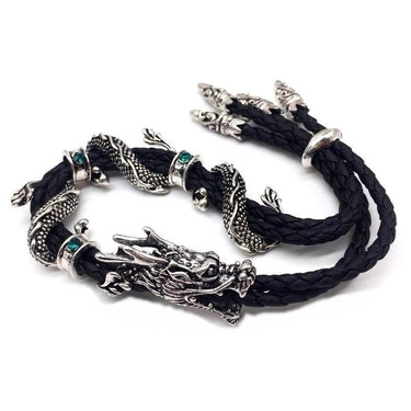 Classic Rope Men's Dragon Leather Adjustable Vintage Bracelets  -  GeraldBlack.com