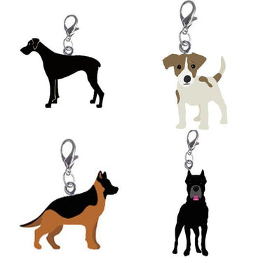 Classic Style Metal Animal Pet Dog Tag Car Key Ring Gift for Men  -  GeraldBlack.com