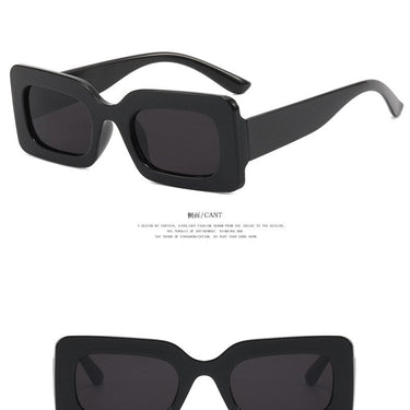 Classic Vintage Square Sunglasses Women Retro Rectangle Sun Glasses UV400 Gradient Lens Shades  -  GeraldBlack.com