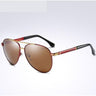 Classic Vintage Style Mirror Polarized Driving Aviation Men's Sunglasses - SolaceConnect.com