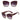 Classic Women's Metal Shades Gradient UV400 Cat Eye Traveling Sunglasses - SolaceConnect.com