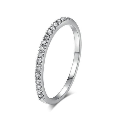 Classical Concise Rose Gold Color Austrian CZ Crystals Wedding Ring  -  GeraldBlack.com