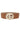 Clay Cognac Ivory Sage Black Pearl Trimmed Metal Buckle Wide Waist Belt - SolaceConnect.com