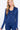 Cobalt Navy Color Long Sleeved Hoodie Workout Track Jacket for Women - SolaceConnect.com