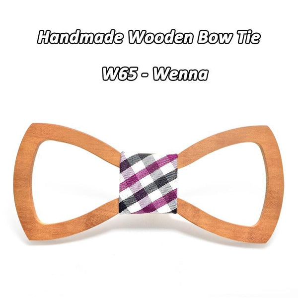 Colorful Engraved Butterfly Wooden Cravats Bowties for Wedding Party - SolaceConnect.com