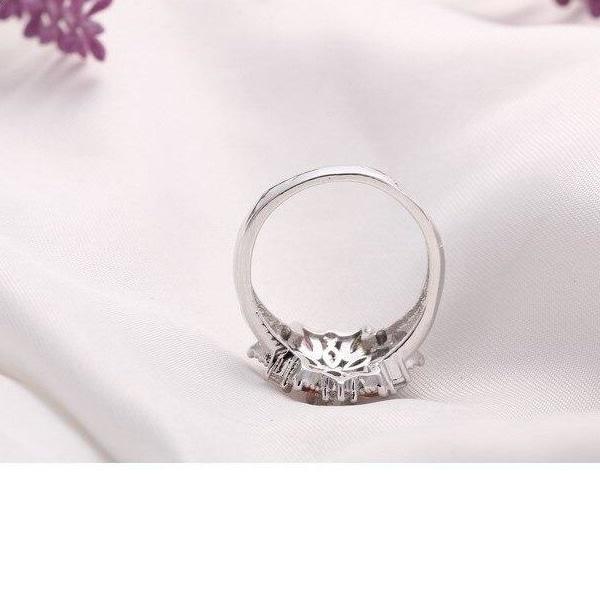 Colorful Flower Hollow Heart Rings for Wedding and Engagement for Women - SolaceConnect.com